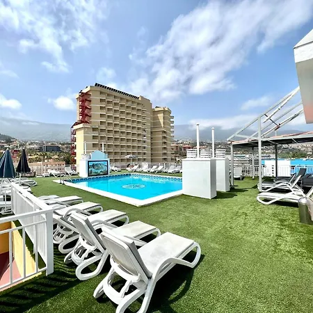 Reformed Studio With Wifi, Pool, At 250m From Playa Jardin In Πουέρτο Ντε Λα Κρουζ
